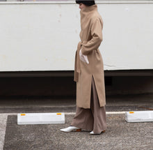 画像をギャラリービューアに読み込む, stand collar coat BK