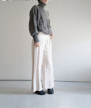 画像をギャラリービューアに読み込む, high neck fringe knit CH