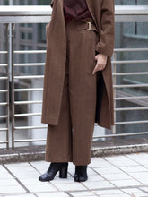 画像をギャラリービューアに読み込む, tweed belted pants
