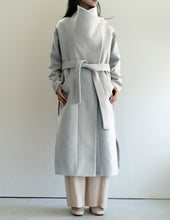 画像をギャラリービューアに読み込む, alpaca wool stand collar coat

