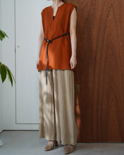 画像をギャラリービューアに読み込む, belted linen pants
