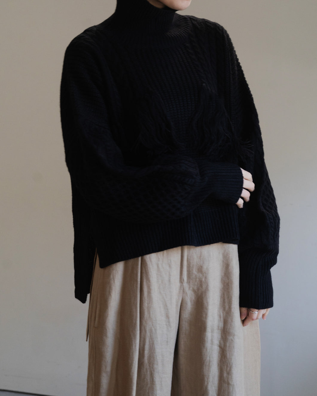high neck knit