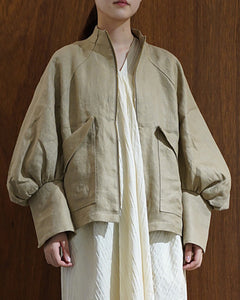 linen paff sleeve JK