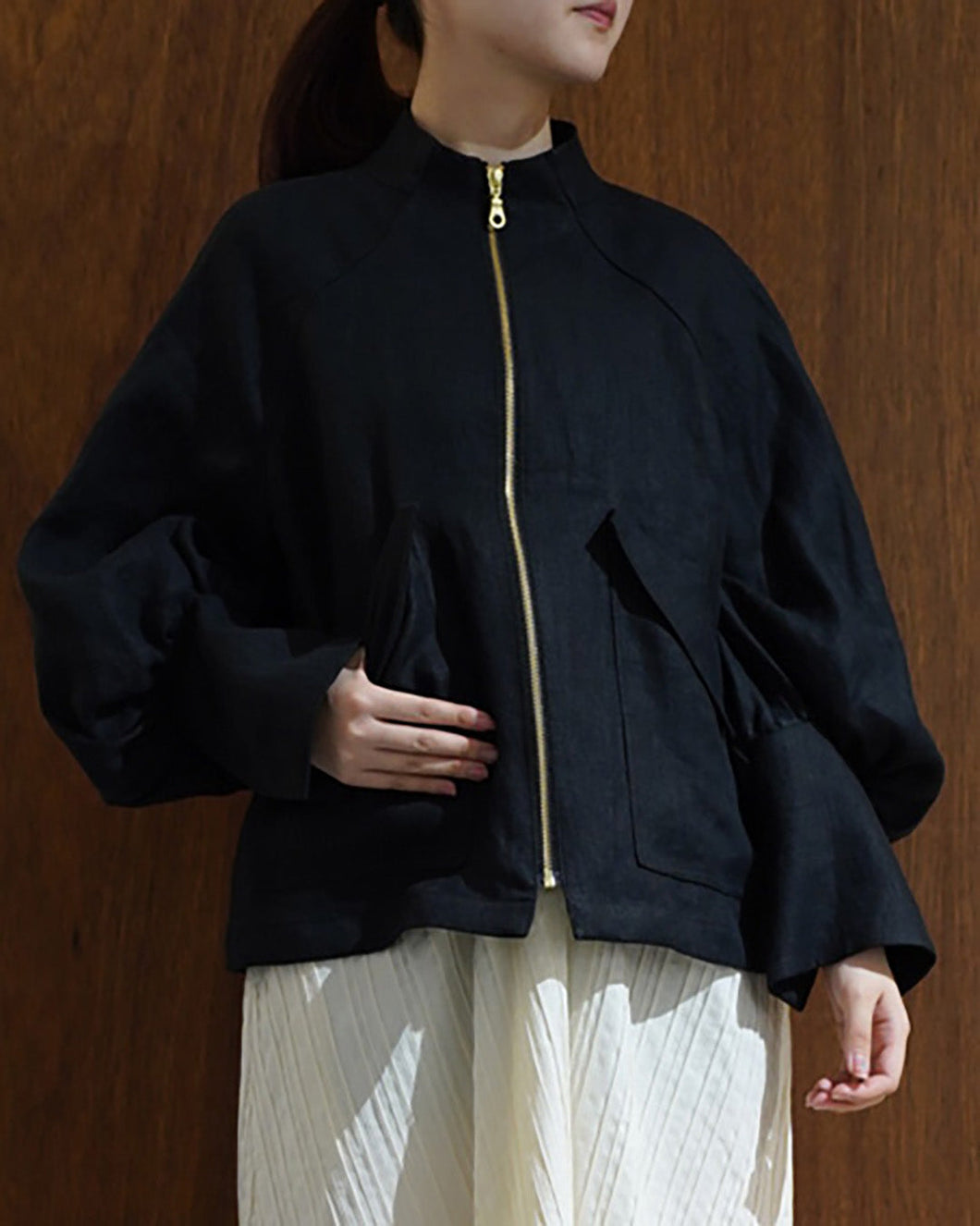 linen paff sleeve JK