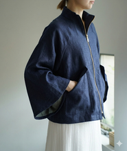 画像をギャラリービューアに読み込む, flared sleeve JK DENIM
