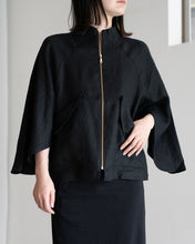 画像をギャラリービューアに読み込む, flared sleeve JK #NAVY
