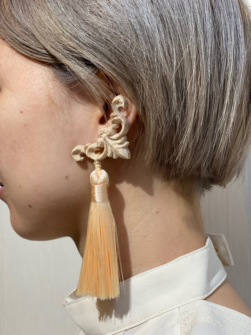 wood earrings POST/EARRINGS