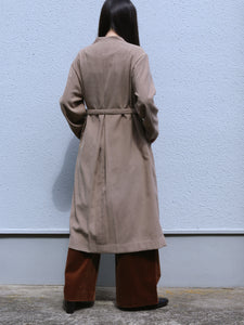 suede touch coat LONG