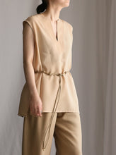 画像をギャラリービューアに読み込む, caftan no sleeve top
